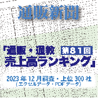 「第81回通販・通教売上高ランキング」(2023年12月調査・上位300社)