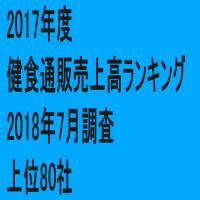 「2017年度健食通販売上高ランキング」(2018年7月調査・上位80社)